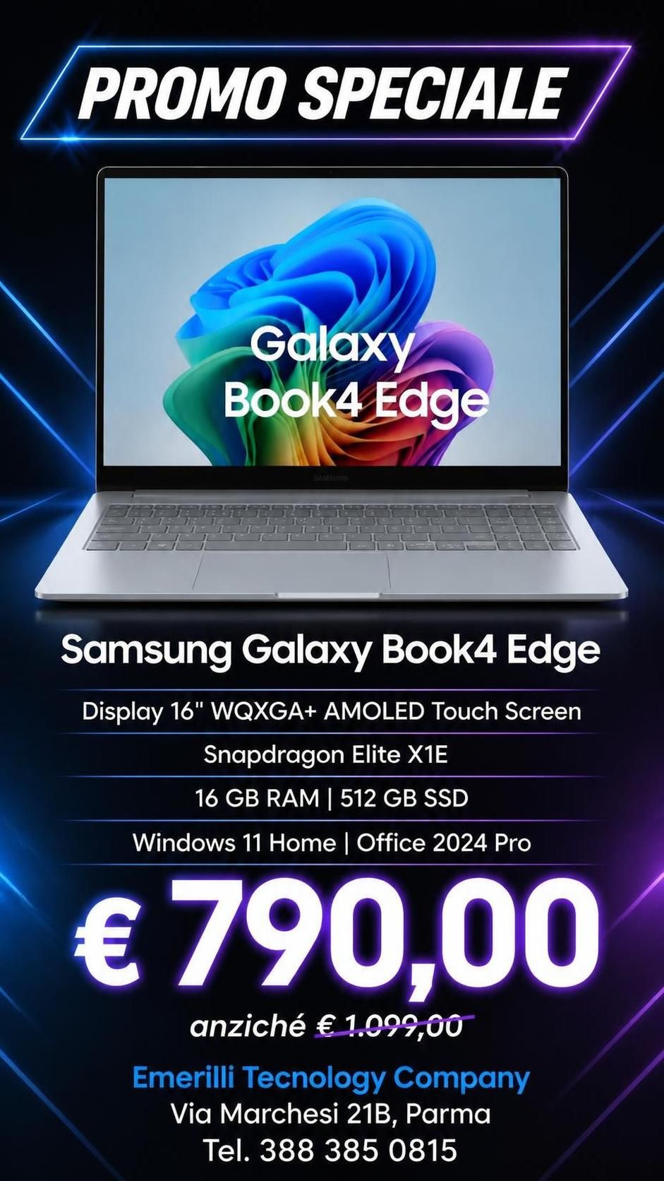 Promozione Samsung Galaxy Book4 Edge
